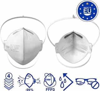 Drager X-plore 1730 FFP3 Unvalved Respirator Mask - Box of 20