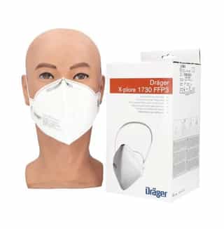 Drager X-plore 1730 FFP3 Unvalved Respirator Mask - Box of 20