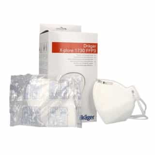 Drager X-plore 1730 FFP3 Unvalved Respirator Mask - Box of 20